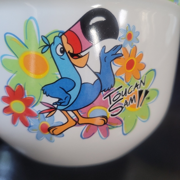 Toucan Sam Tropical Floral Cereal Bowl Y2K Kellogg - Picture 7 of 7